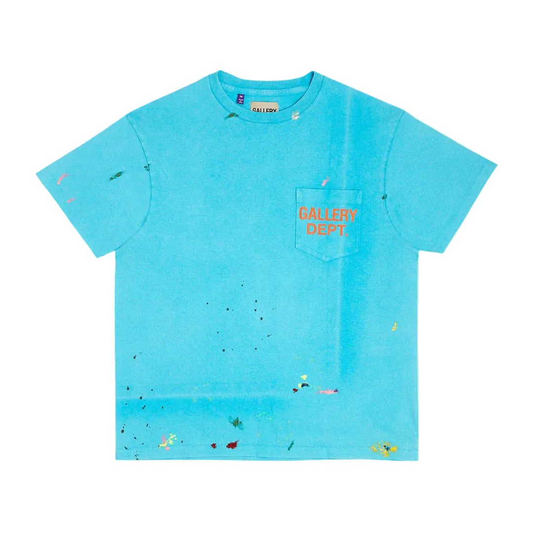 GALLERY DEPT. Vintage Logo Painted Tee Turquoise