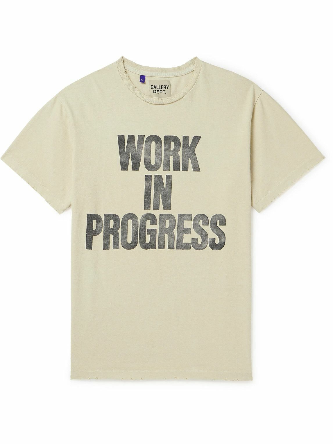GALLERY DEPT. Work In Progress T-Shirt Archival White
