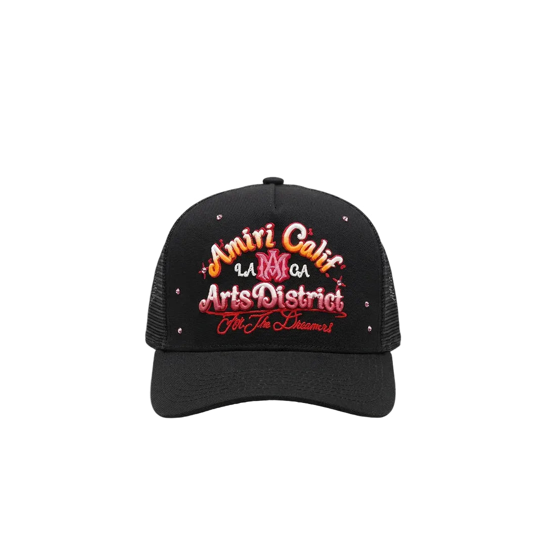 Amiri Airbrush Arts District Trucker Black