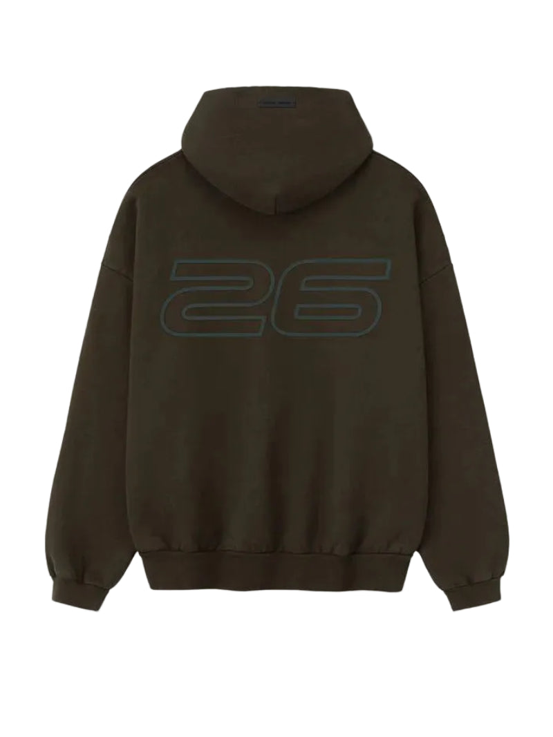 ESSENTIALS Heavy Fleece 90s Hoodie Brown