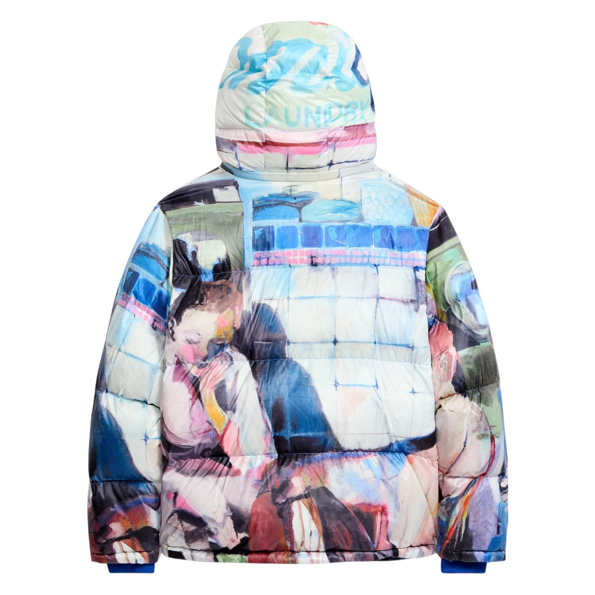 KID SUPER Sunday mornings Printed puffer-Multi