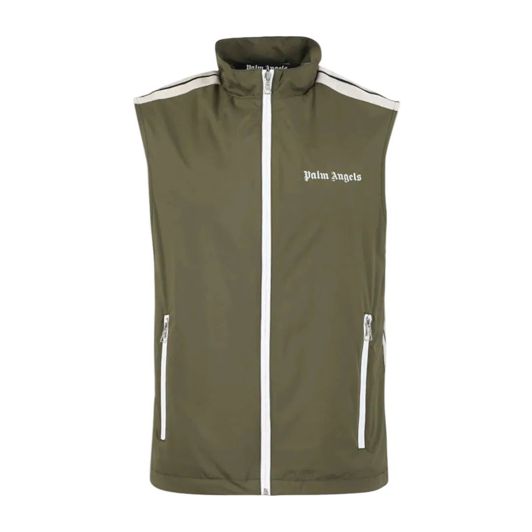 Palm Angels Classic Logo Vest 'Military/Off White'