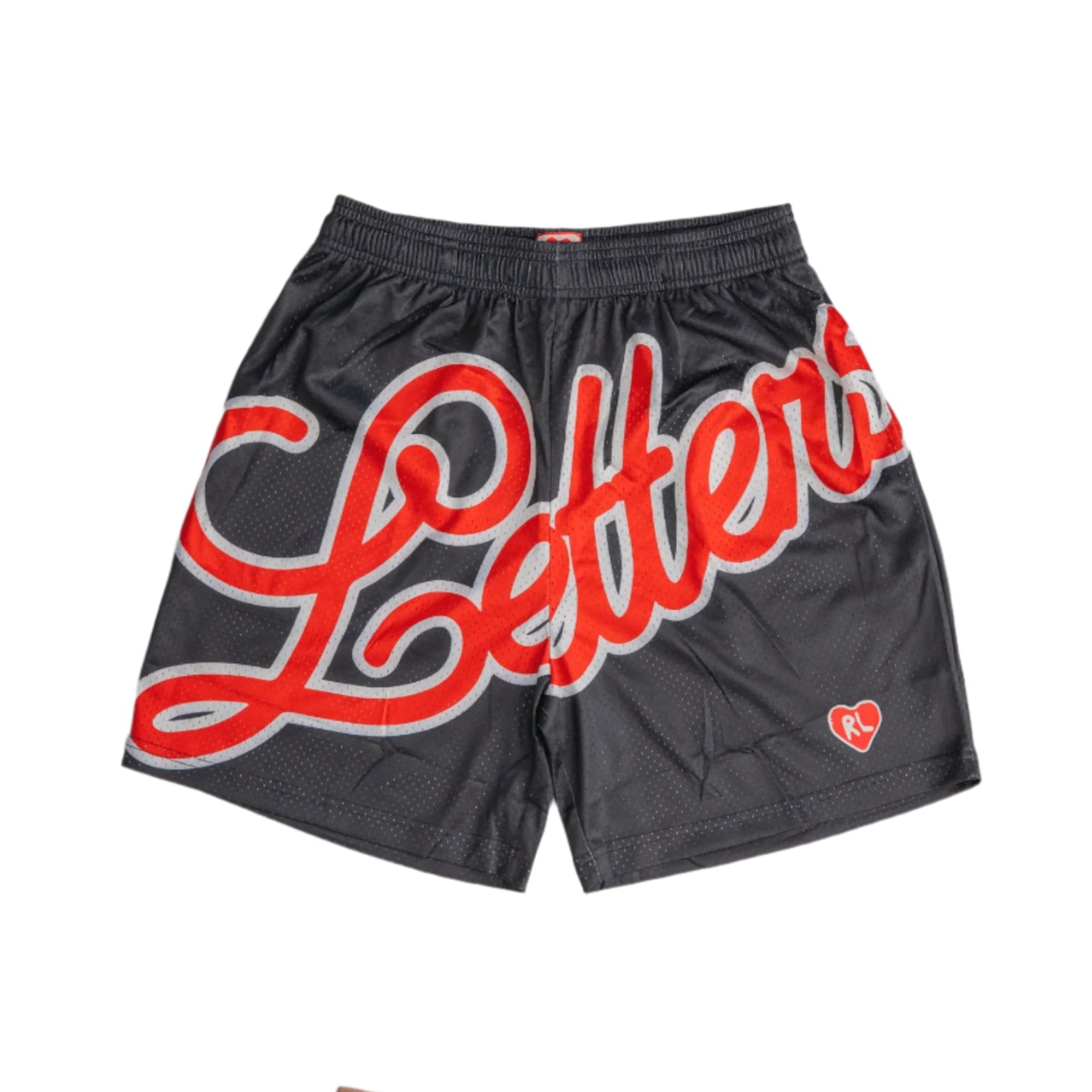 RED LETTERS Letters Mesh Shorts - Varsity