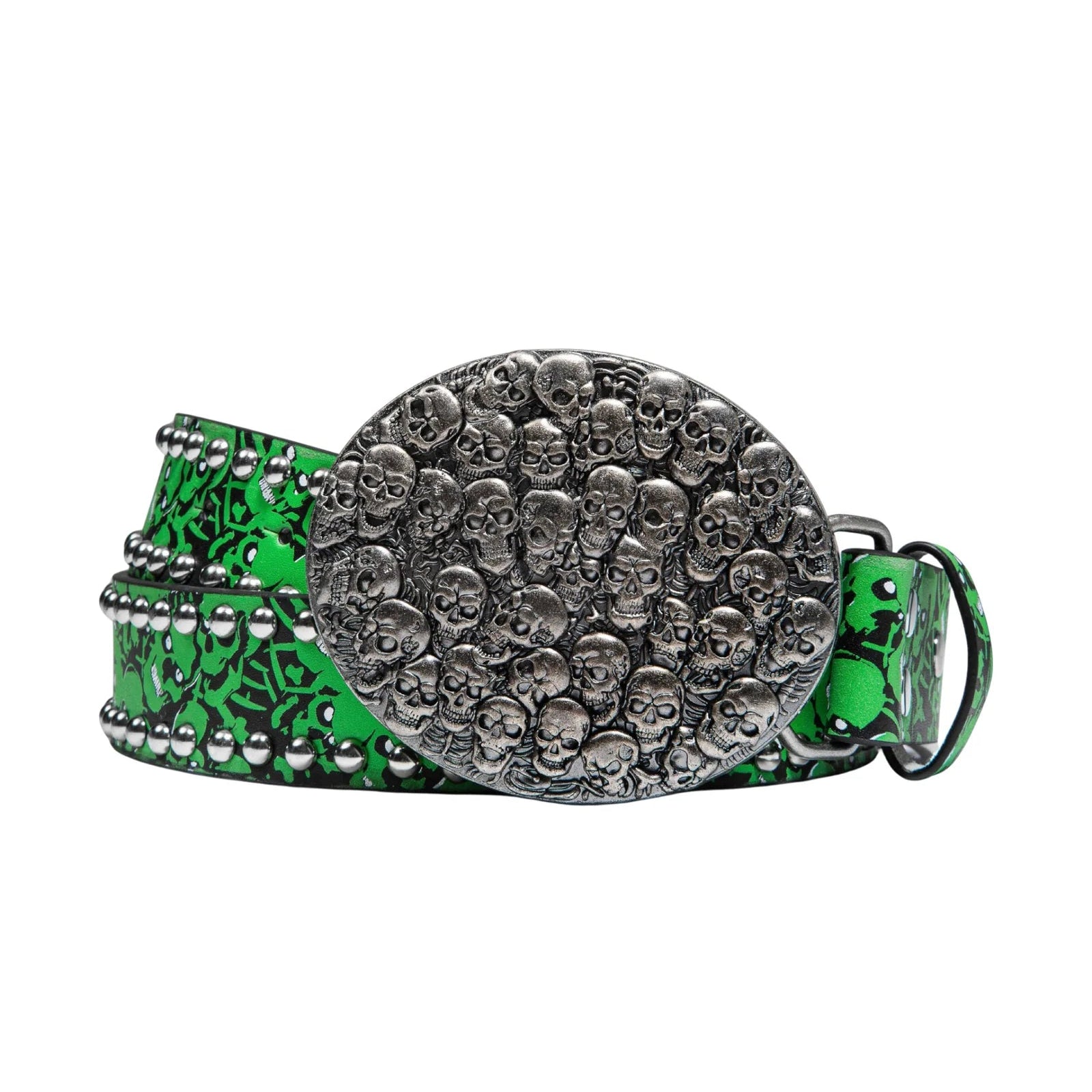 Stolen Arts Green Glow Skullpile Belt