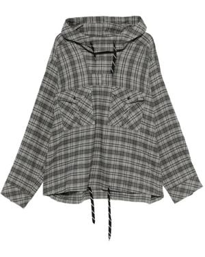 Martine Rose check-pattern hoodie