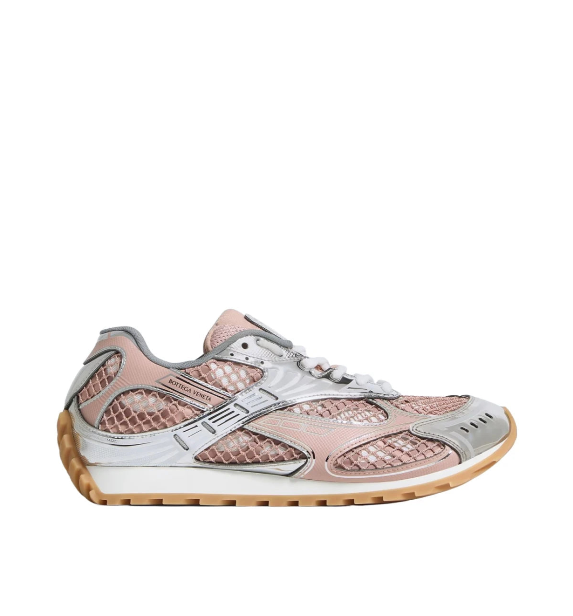 BOTTEGA VENETA Orbit Sneaker White/terra pink