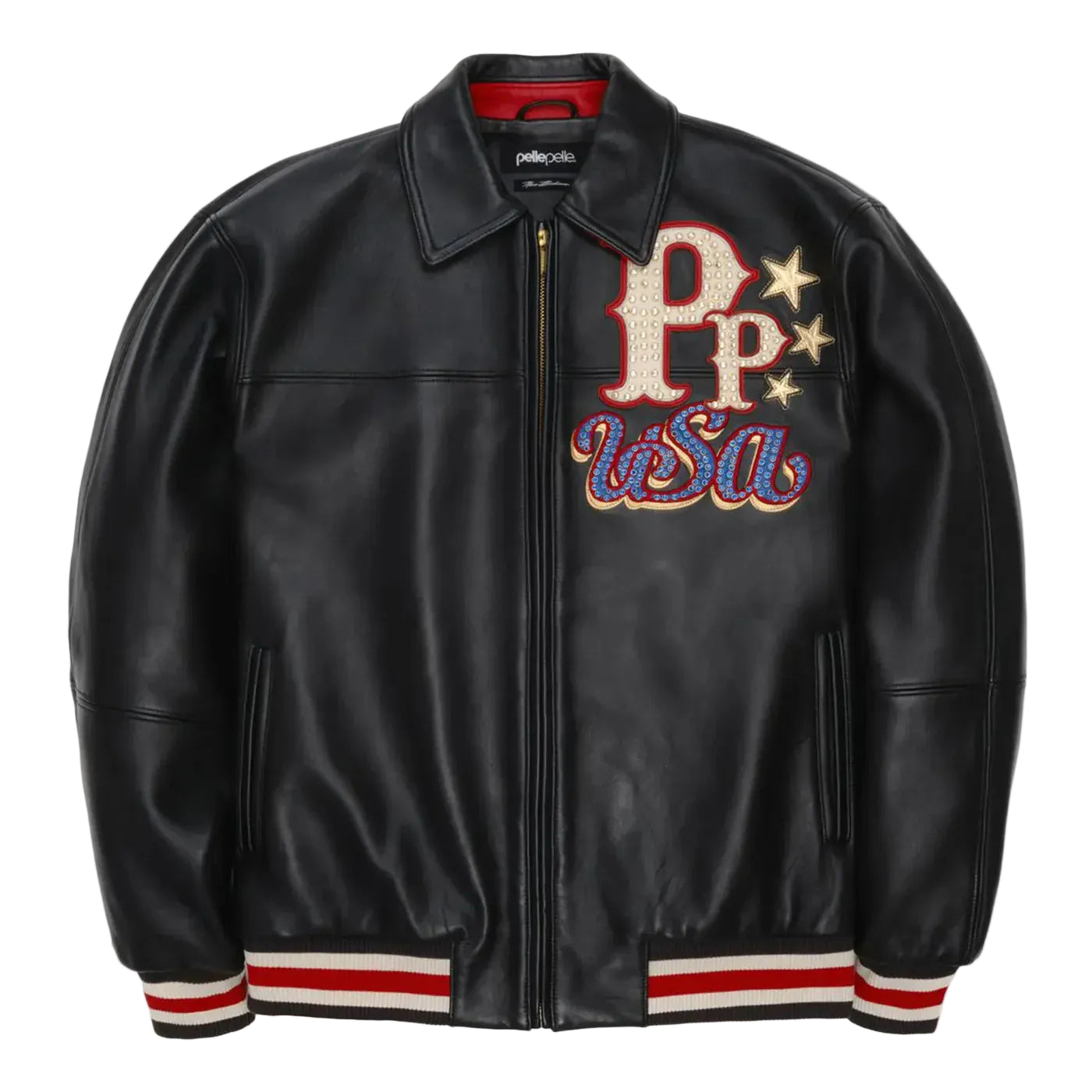 Pelle Pelle Stars And Stripes Leather Jacket