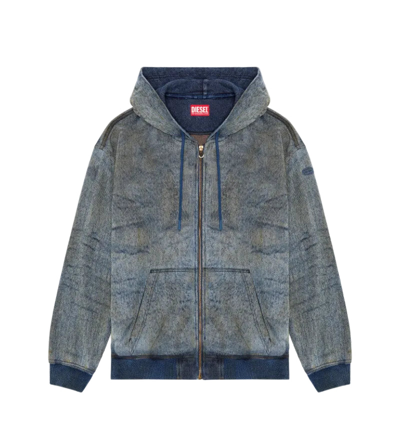 DIESEL D-HARI-FSF SWEAT-SHIRT BLUE