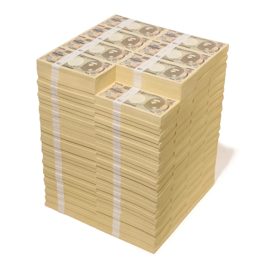 BAPE SAINT MXXXXXX BANKNOTES STOOL WHITE