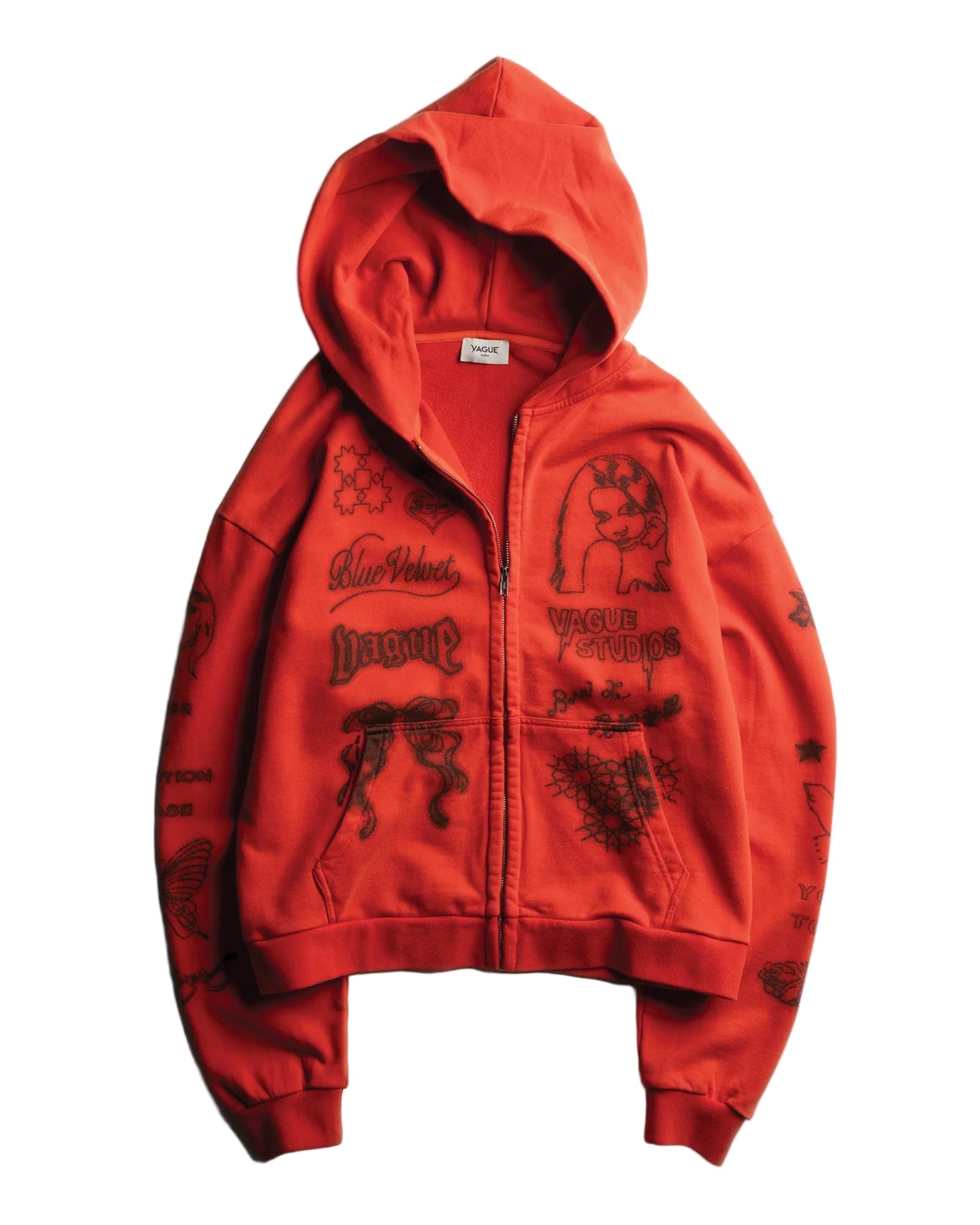 VAGUE SKIN DEEP ZIP UP RED