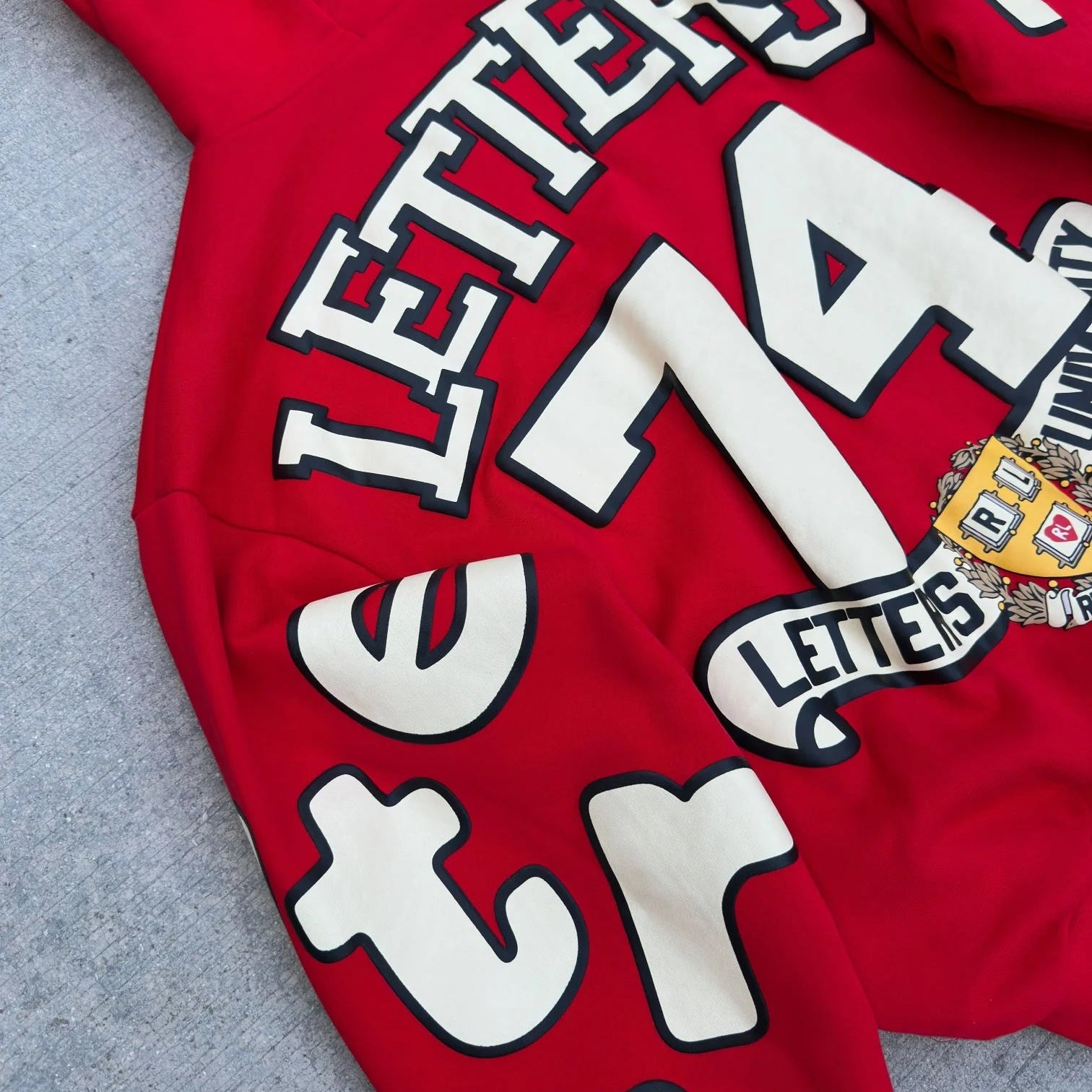 RED LETTERS RL Uni Scattered Zip Up - Red