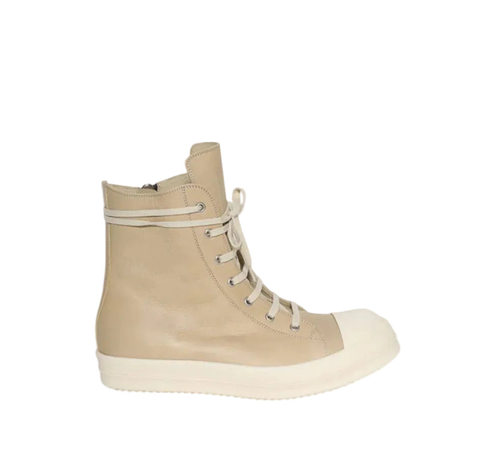 Rick Owens Hollywood High Top Sneakers Neutrals