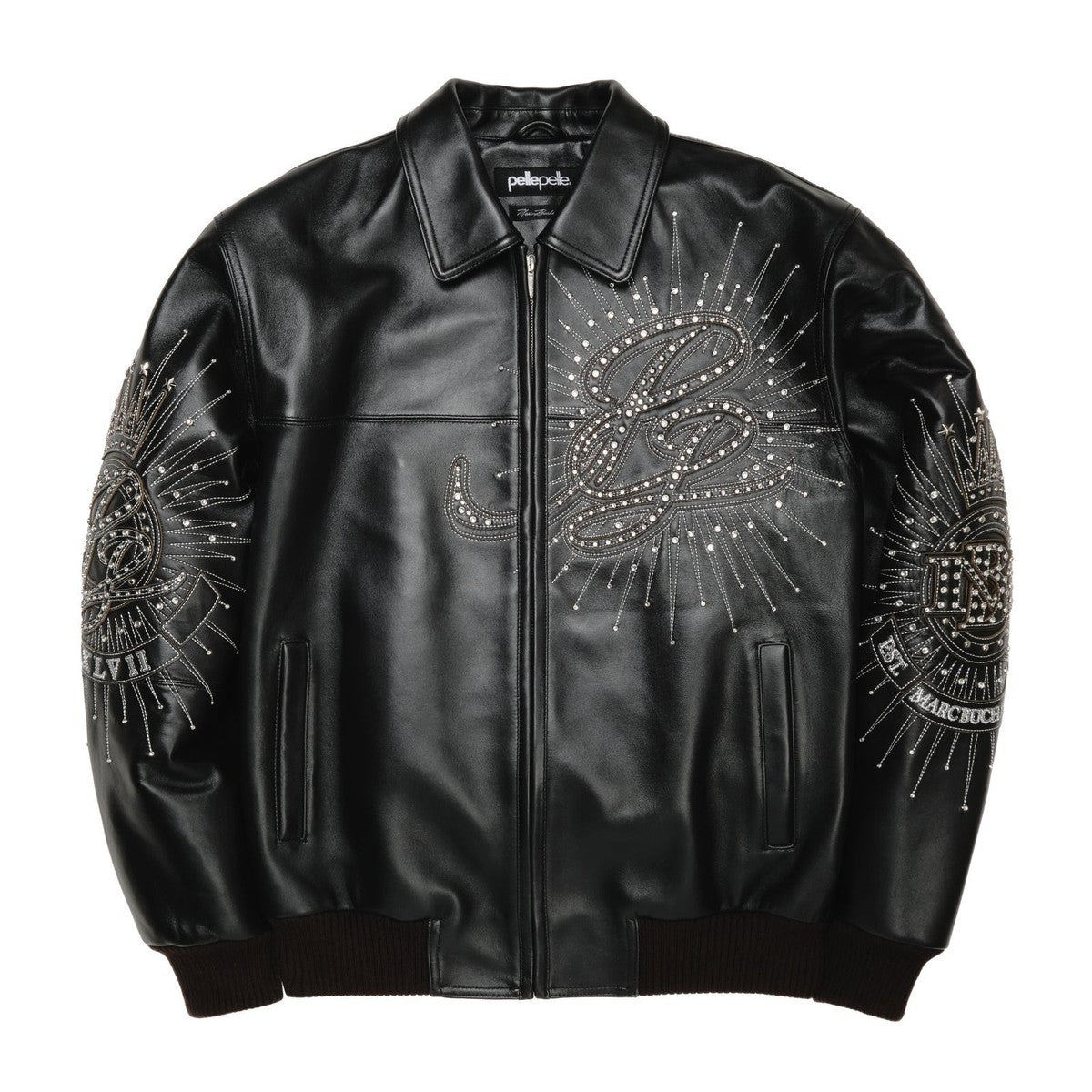 PELLE PELLE 47TH ANNIVERSARY LEATHER JACKET IN BLACK