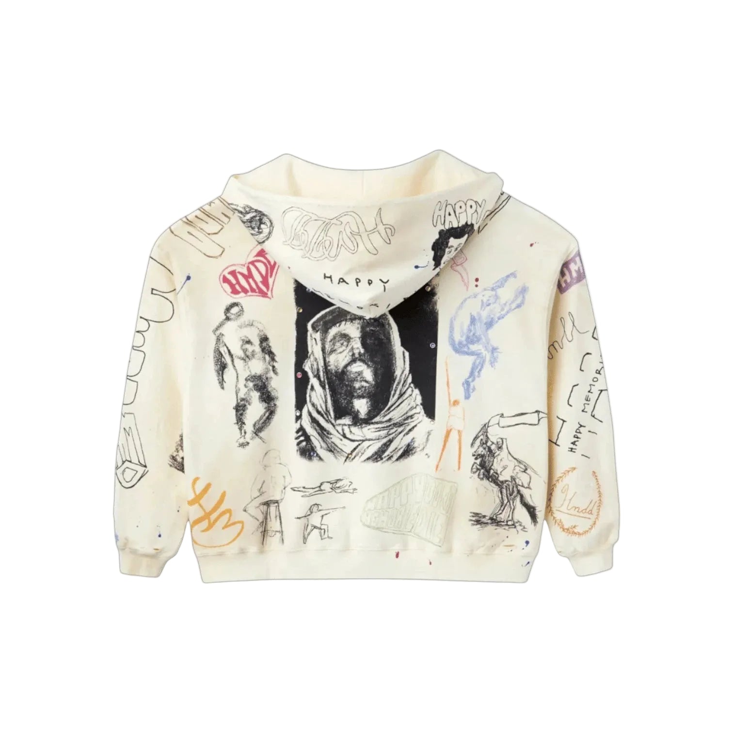 HMDD Sketch Hoodie Cream