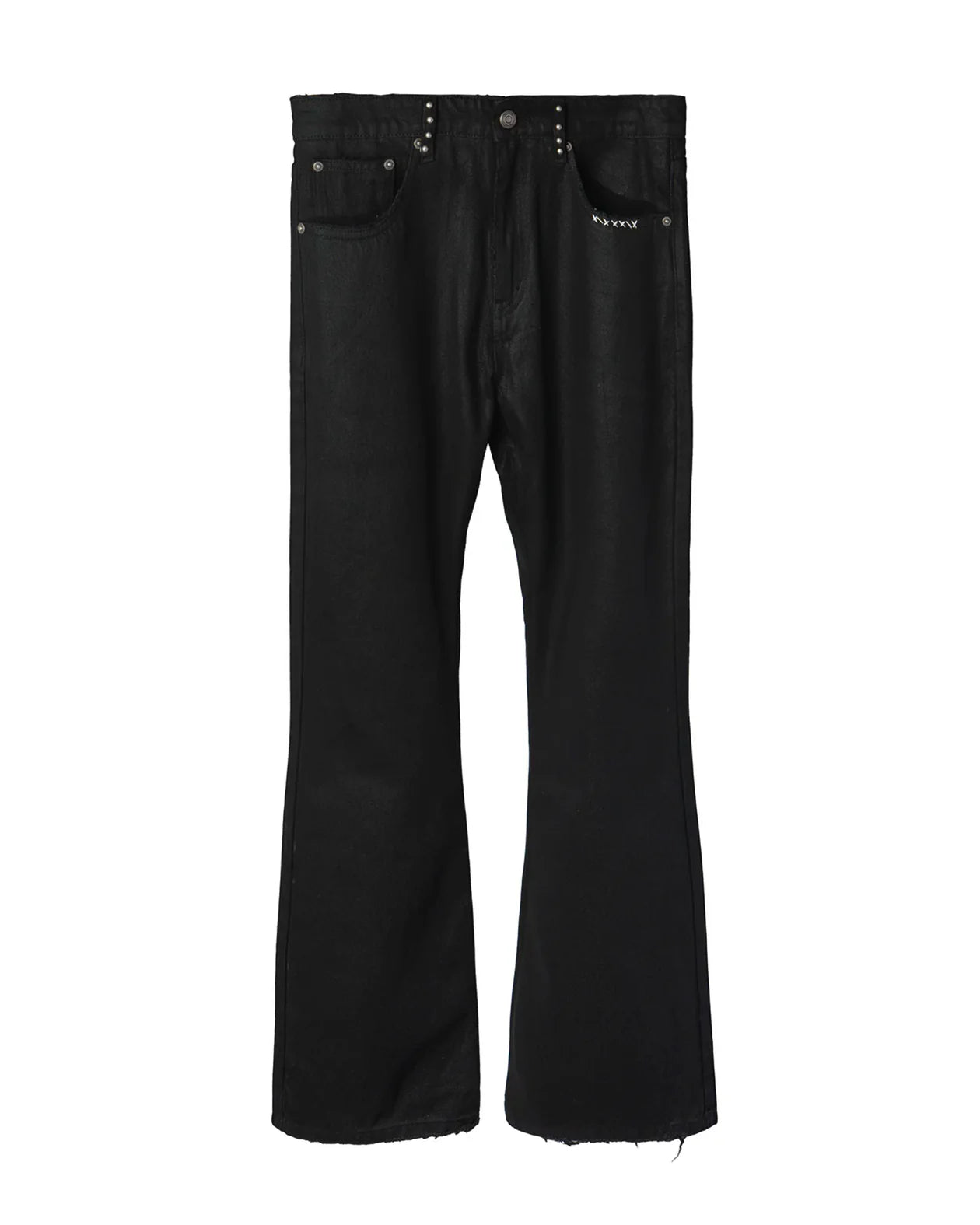 VAGUE WAXED BOOTCUT DENIM [BLACK]