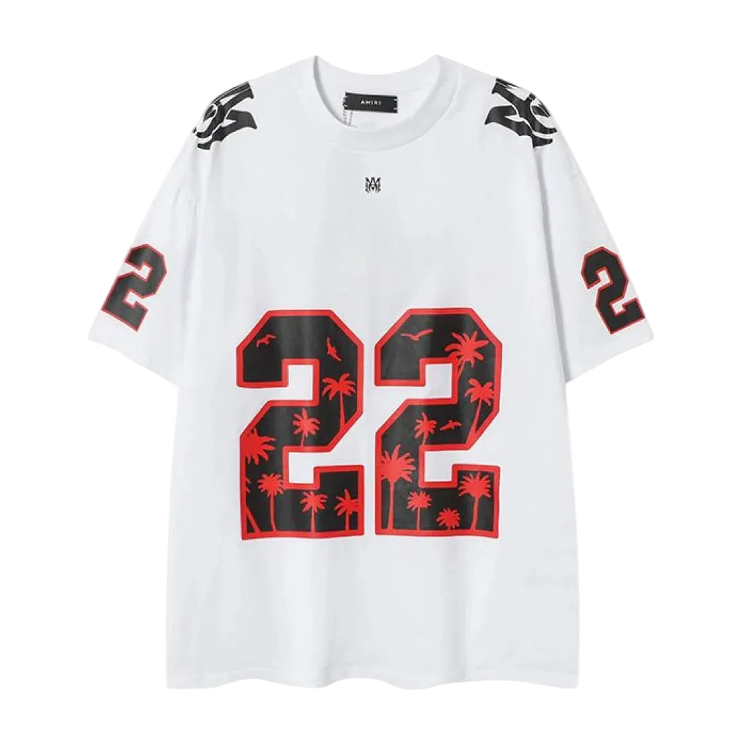 AMIRI Football Tee Retail XO White