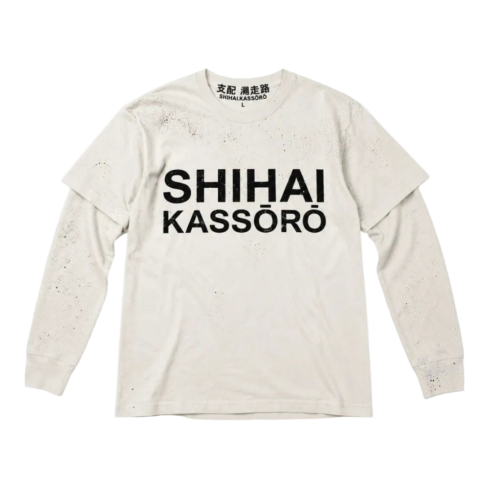 SHIHAI SHIRO LAYERED L/S - WHITE