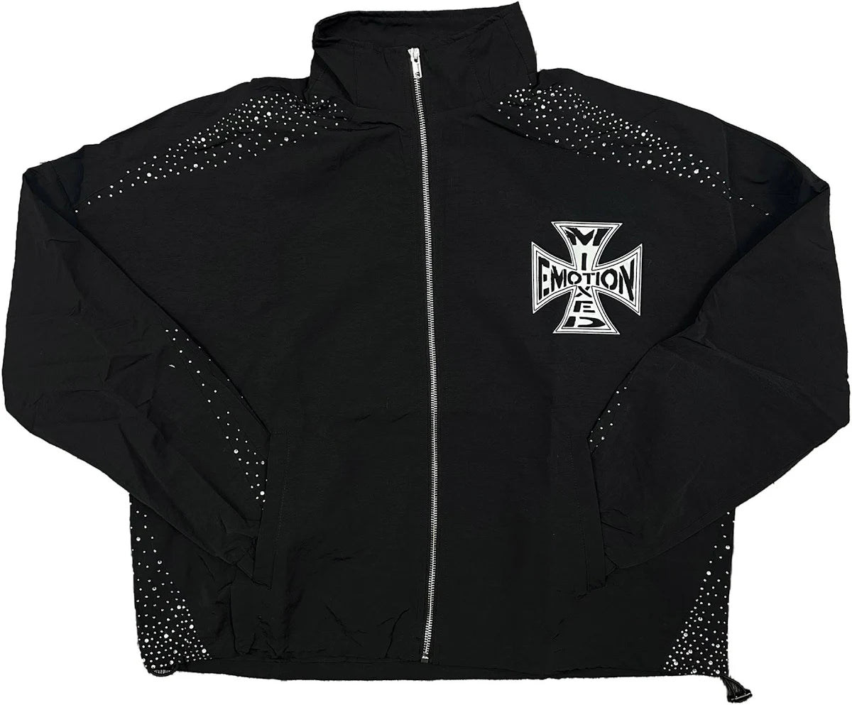 Mixed Emotions Black Nylon Set