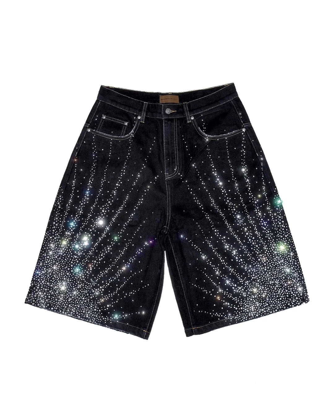 BIRTH OF ROYAL CHILD | 20K Diamond Starlight Denim Shorts IN Black