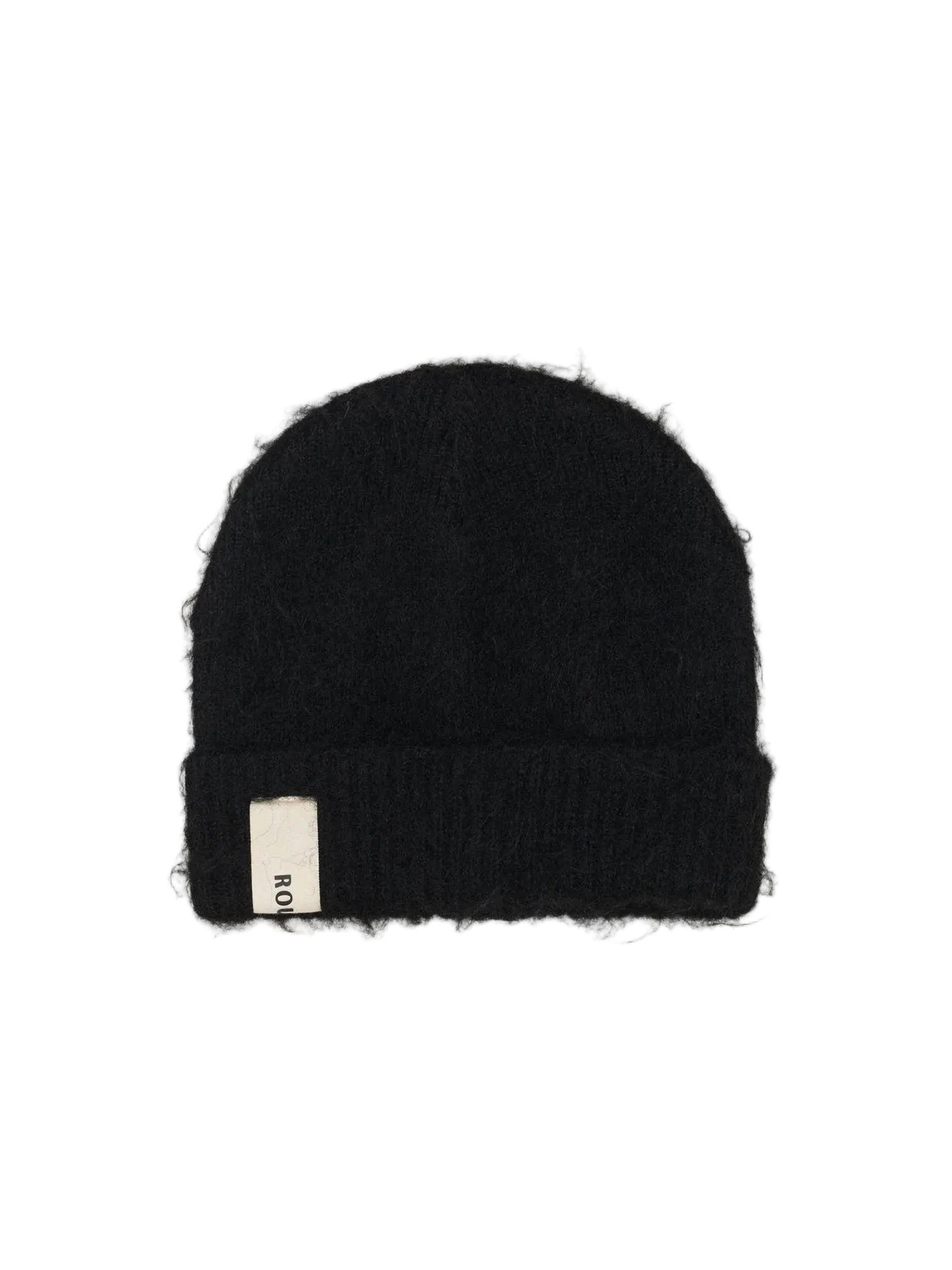 ROUGH FUZZY BEANIE BLACK