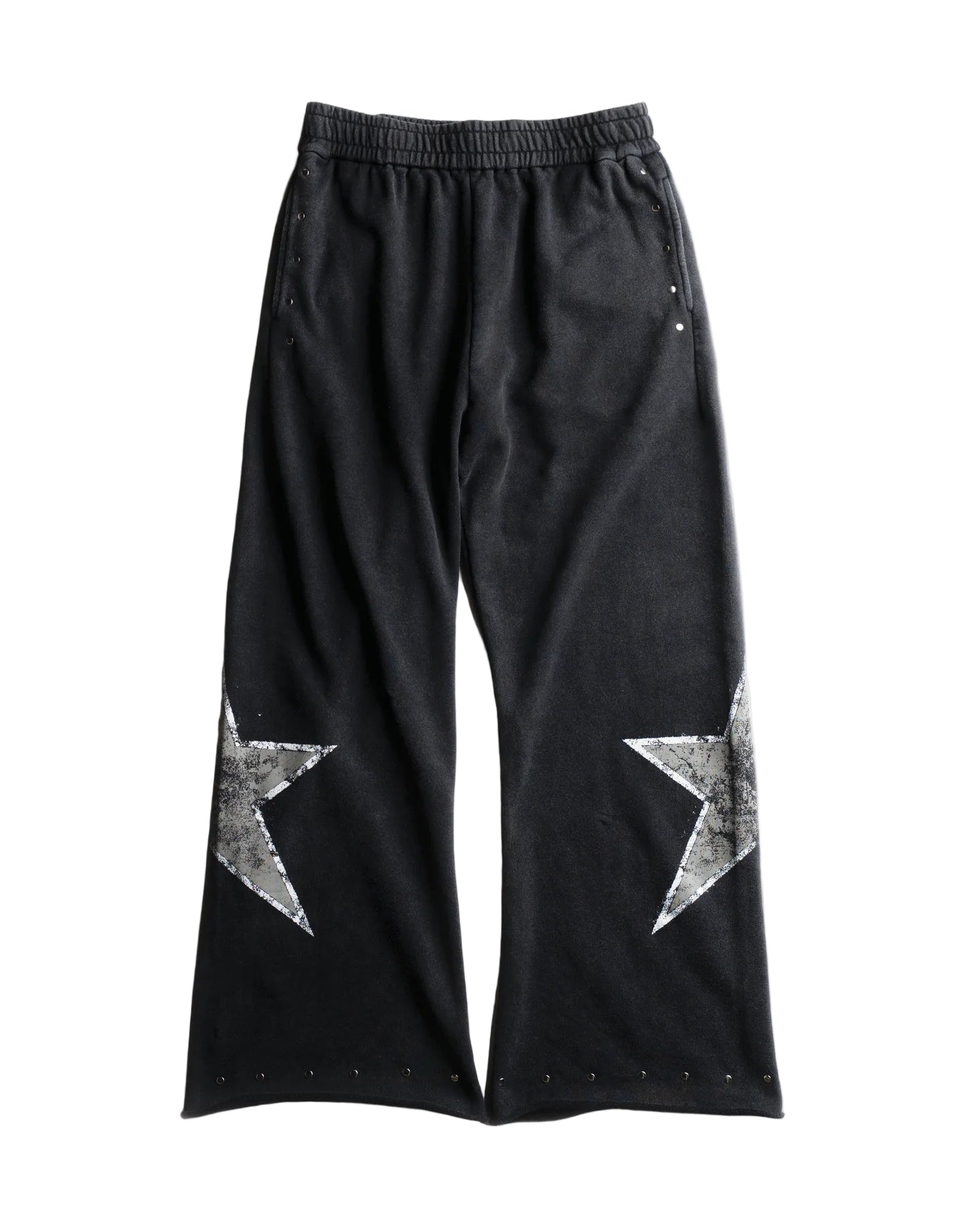 VAGUE STAR STUDDED SWEATPANTS BLACK