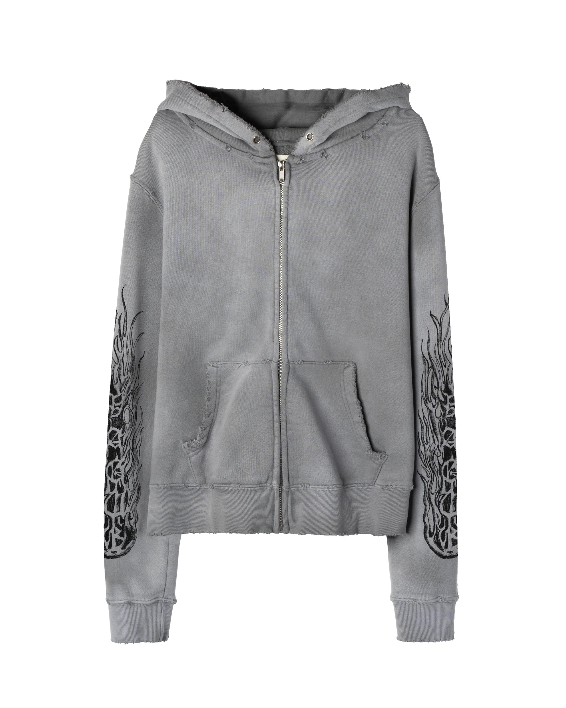 VAGUE THRASH ZIP-UP [GREY]