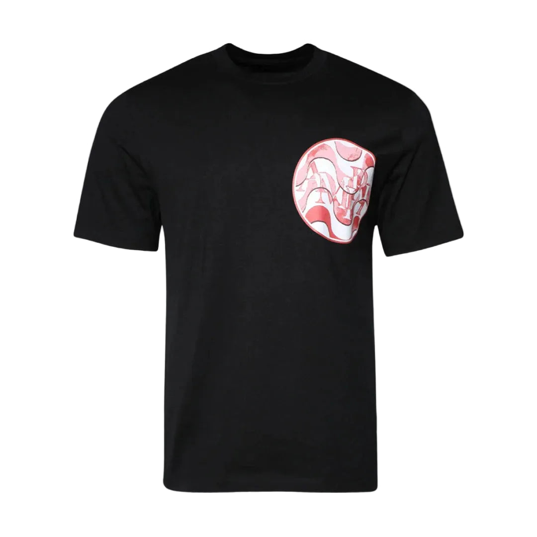 Amiri Staggered Wave Tee Black Red