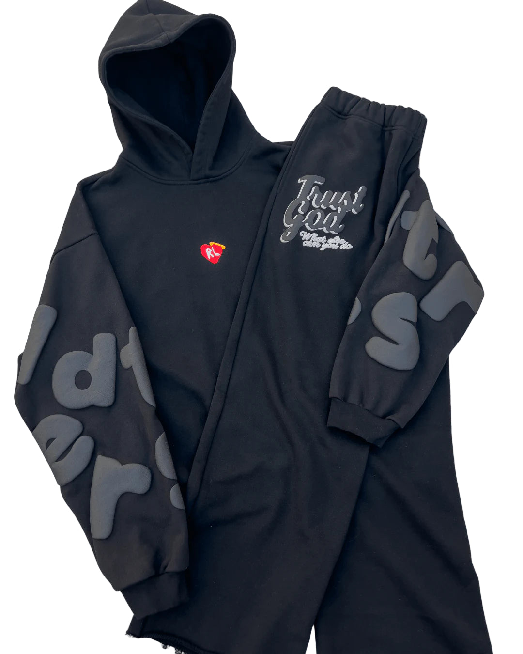 RED LETTERS Trust God Set - Black