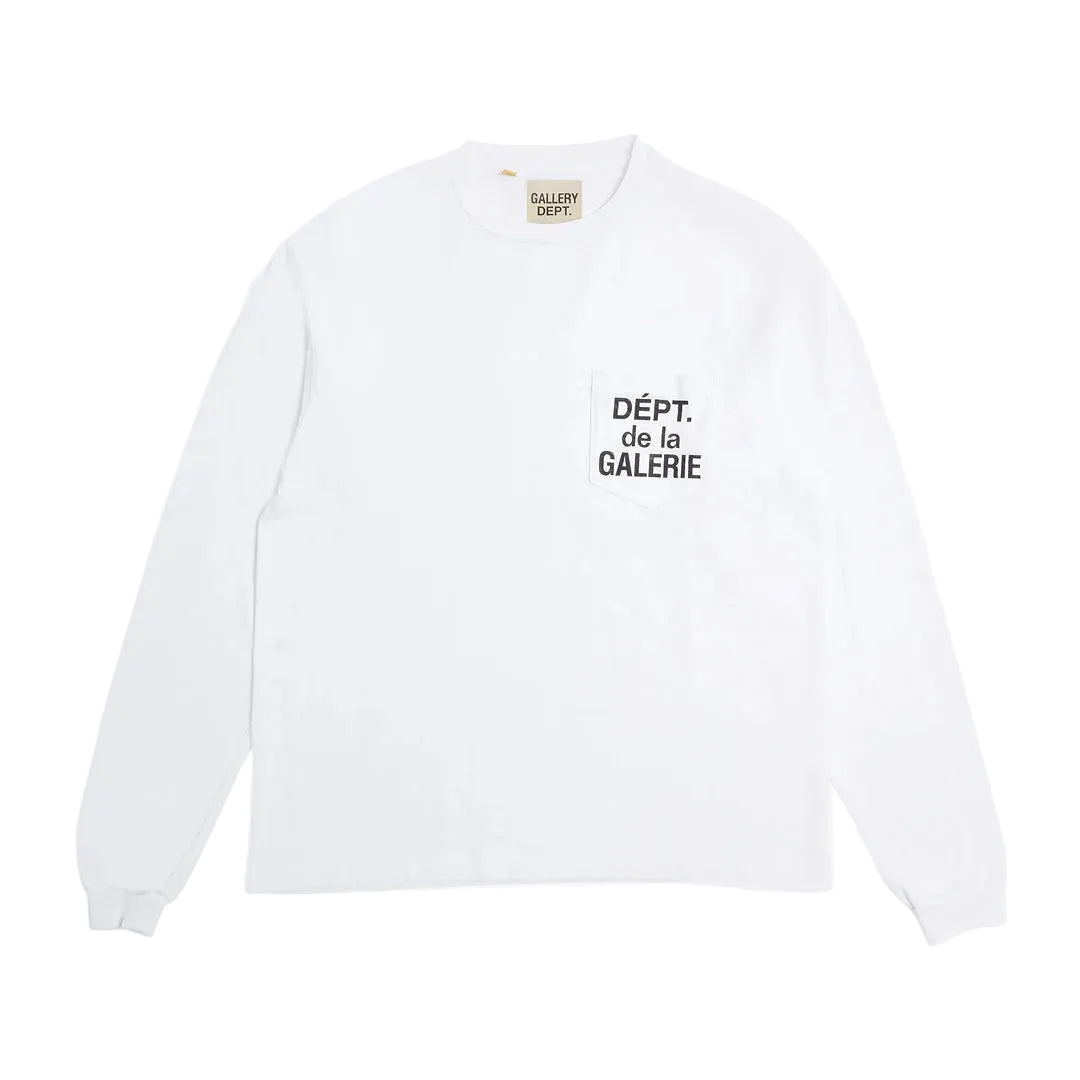 GALLERY DEPT. French L/S Pocket Tee White