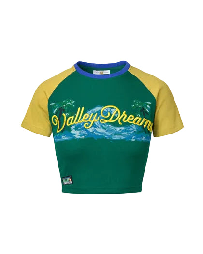 VALE WAVY TEE FEMME GREEN