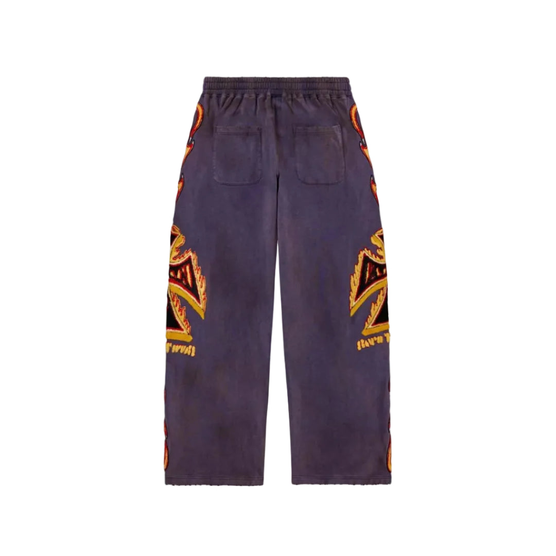 Vale Forever LA Flare Sweatpants Navy Purple