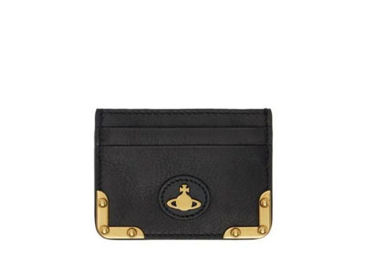 Vivienne Westwood Black Flat Orb Card Holder