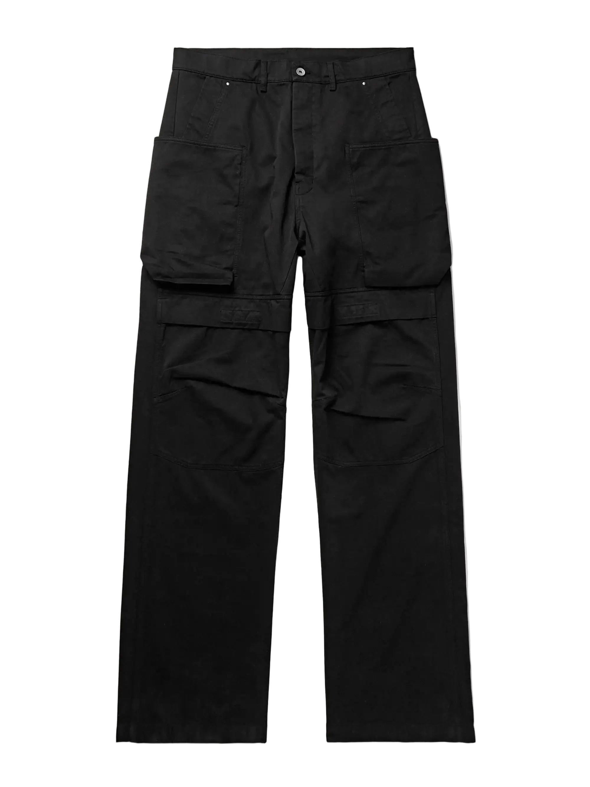 RICK OWENS Stefan Wide-Leg Cotton-Twill Cargo Trousers