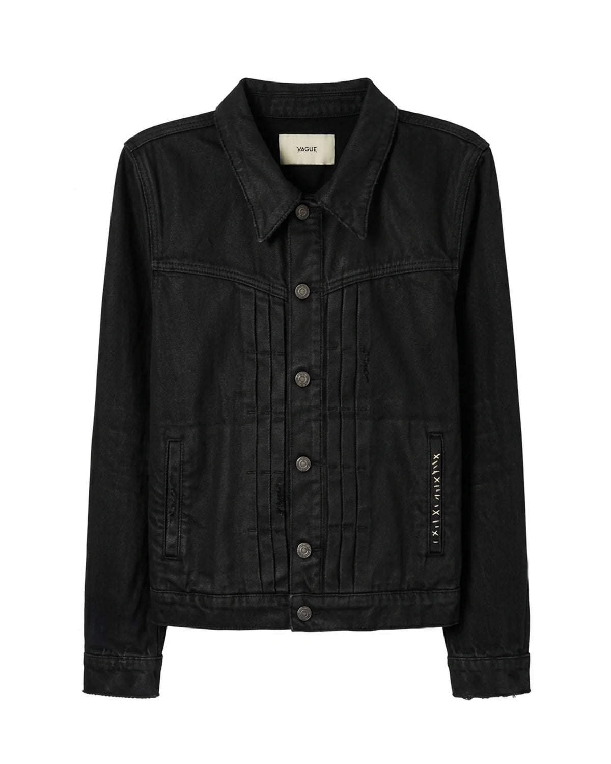 Vague TYPE 1 DENIM JACKET WAXED BLACK