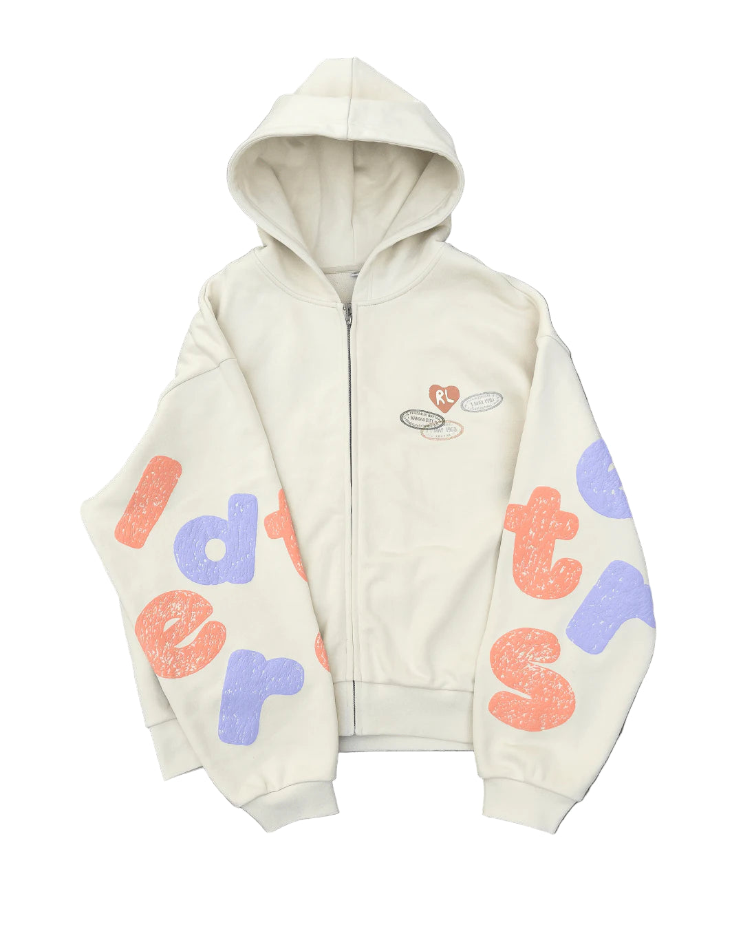 RED LETTERS Where U Are Scattered Zip Up