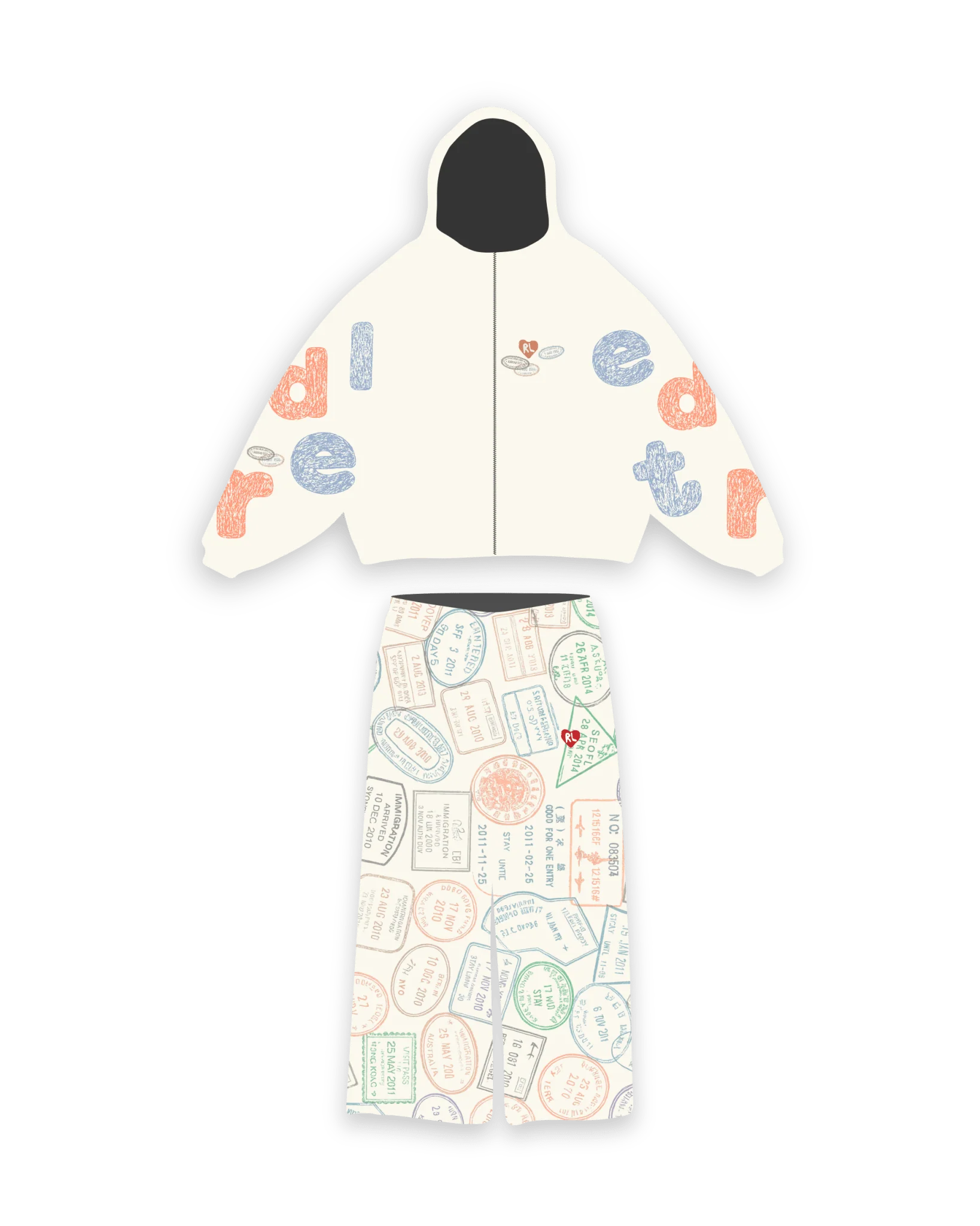 Red Letters Where U Are Set