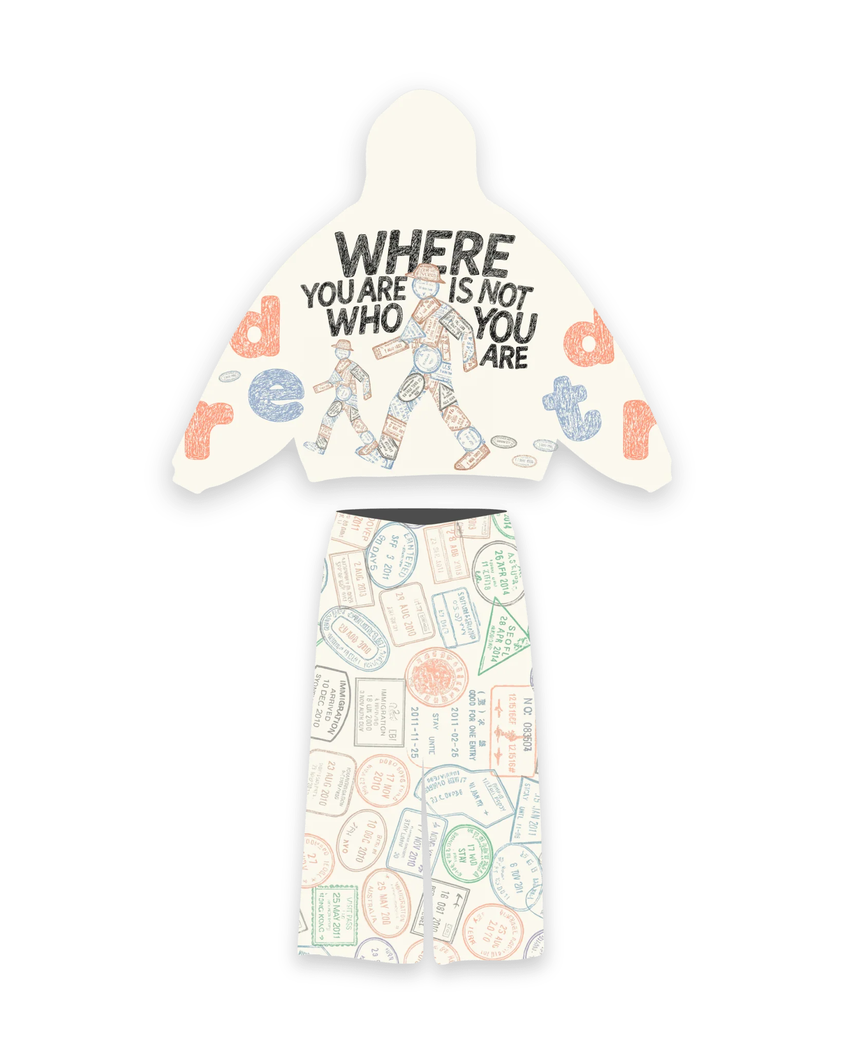 Red Letters Where U Are Set