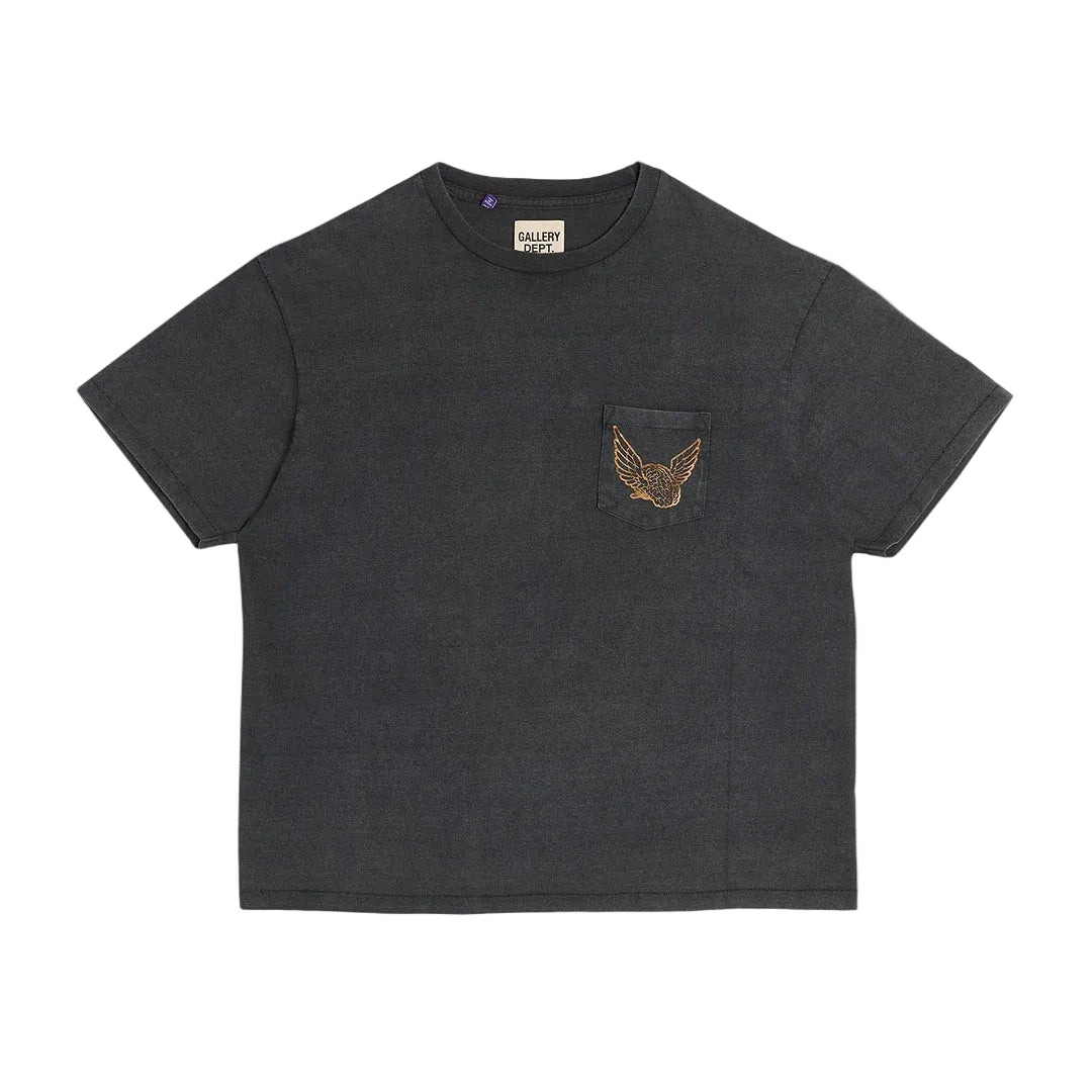 Gallery Dept Flying Brain Pocket Tee Vintage Black